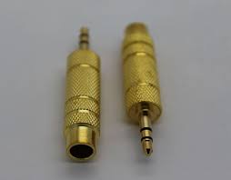 Cyberdyne CZK-534 3.5mm stereo male to 6.3mm stereo female adaptor(gold) each