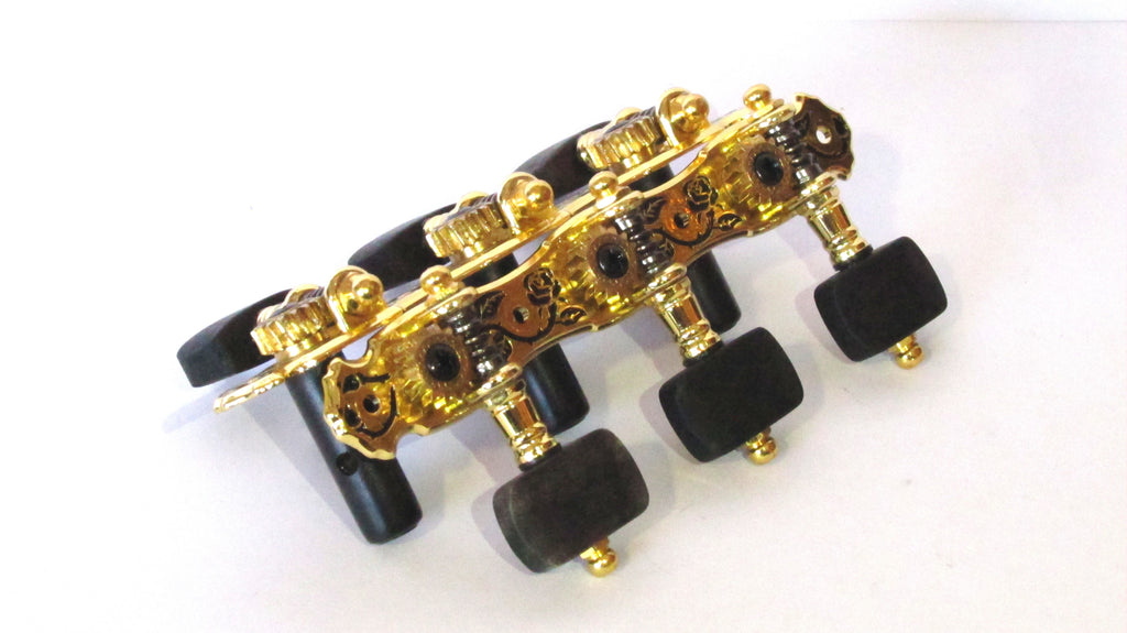 Alice Classic Guitar Machine Heads Gold With Ebony Heads Thundercloud Music Store