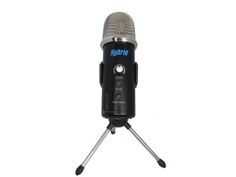 Hybrid C2 USB microphone pack with mic clip, stand and 1 cable
