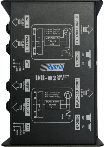 Hybrid Dual Passive DI Box DB-02