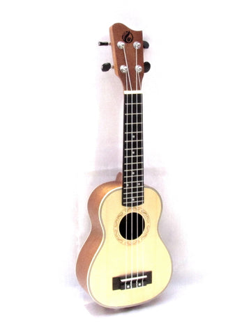 Grape solid spruce top soprano ukulele GKS-70S
