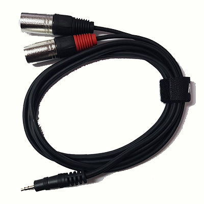 Hybrid mini jack stereo to 2 X XLR male 1.8M cable- CABHYB064