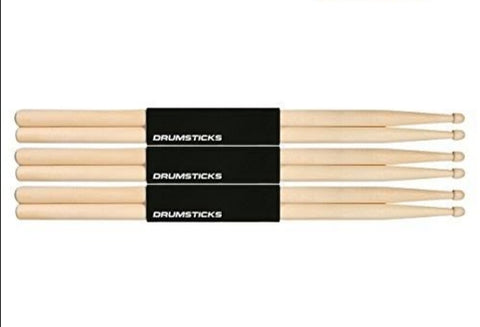 BK Drumsticks Hickory Budget Available in 7A & 5A wood tip & nylon tip
