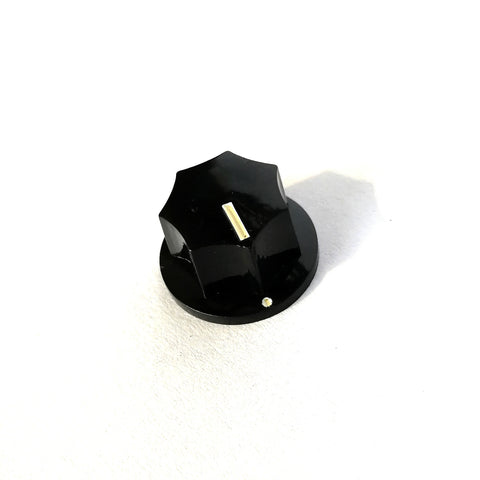Control knob jazz style black Small