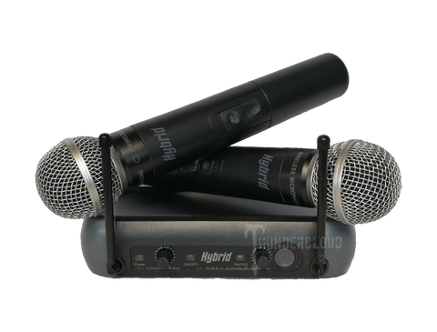 Hybrid Mini U-DF Dual Handheld Wireless Microphone System