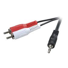 Hybrid 3.5mm jack stereo - 2 X RCA 1.8M cable- CABHYB045