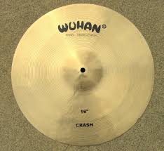 Wuhan 16" brass crash cymbal