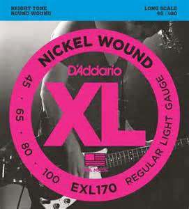 D'Addario 4-String Electric Bass Nickel Wound Strings