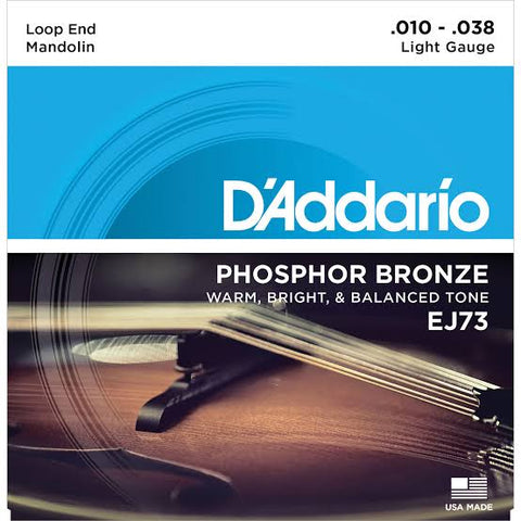 Mandolin 8 string d'Addario phosphor bronze light strings EJ73