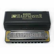 Suzuki Harpmaster standard 10 hole diatonic Harmonica in the key of C or G