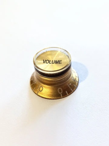Control Knob LP Style Top Hat Gold in Volume & Tone