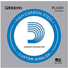 D"Addario plain steel single acoustic/electric guitar string