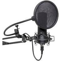 Stagg USB Studio condenser microphone, incl desk spring stand and shock mount-Stag-sum 45 set