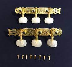 Alice classical guitar machine heads gold plated with pearloid button